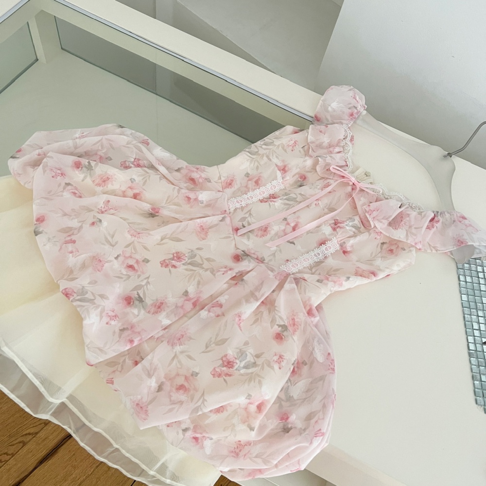 Boats sleeve lovely sweet pinched waist bud dress