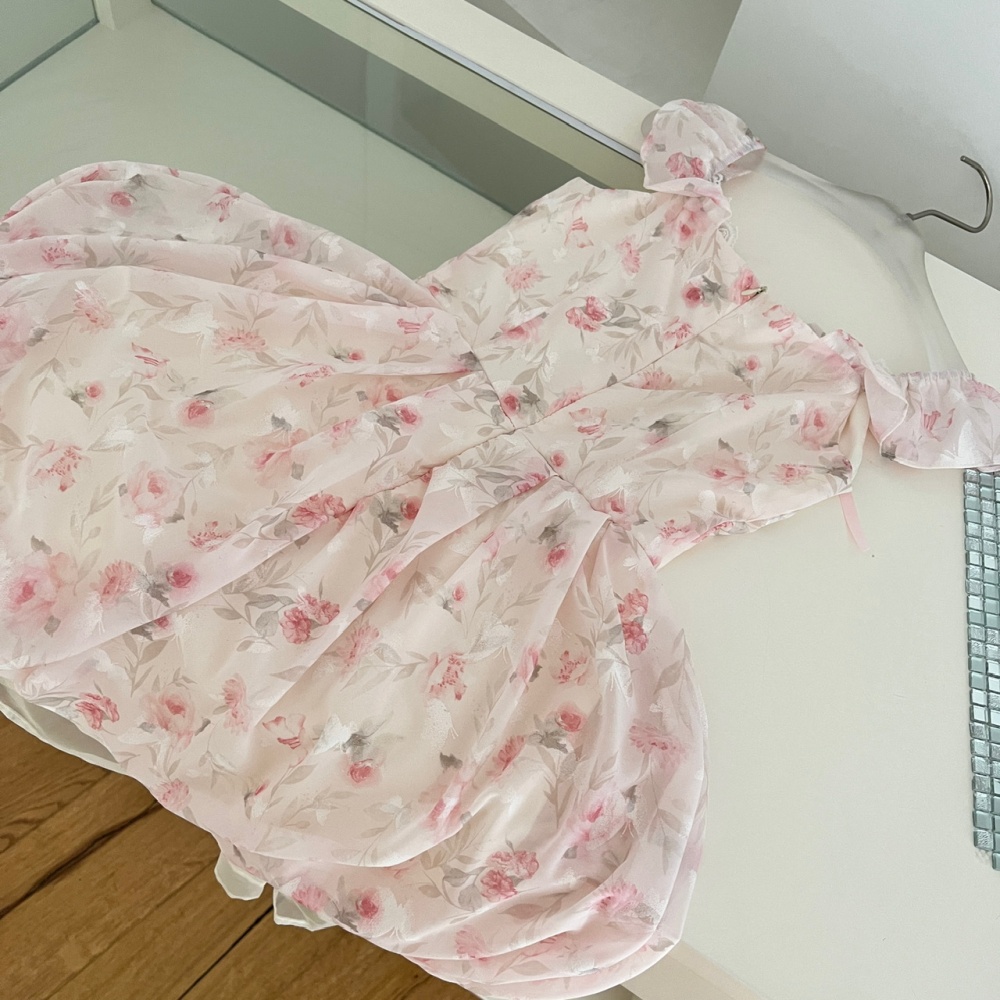 Boats sleeve lovely sweet pinched waist bud dress
