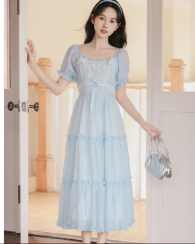 Short sleeve vacation fresh temperament sweet dress