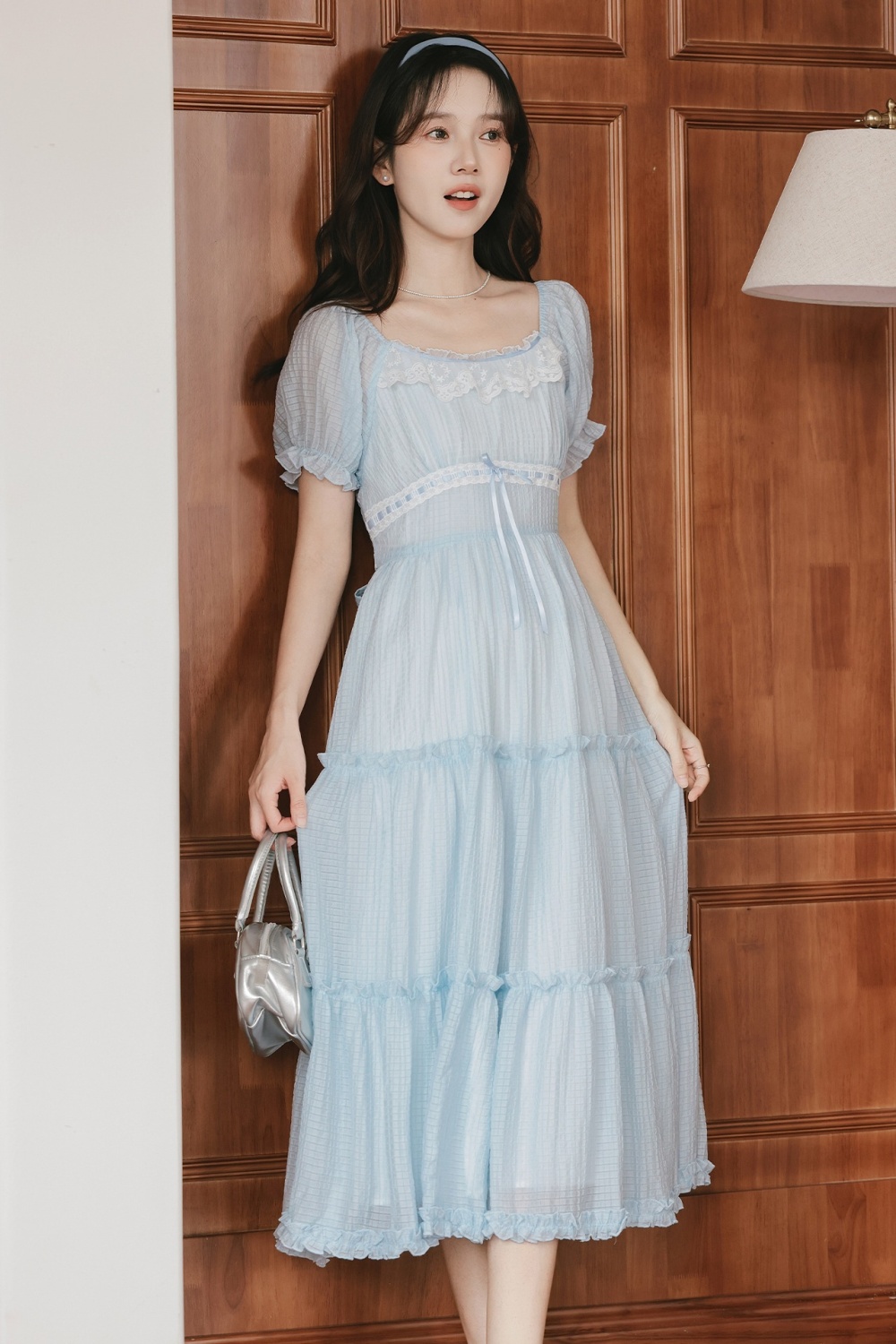 Short sleeve vacation fresh temperament sweet dress