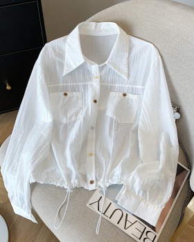 Long sleeve niche shirt pure coat for women