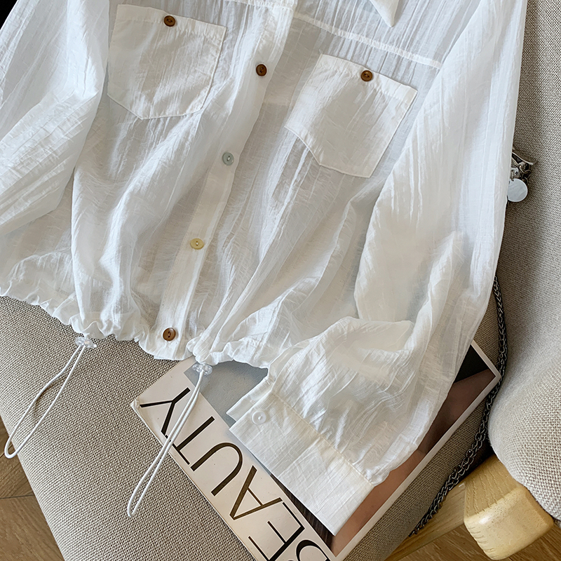 Long sleeve niche shirt pure coat for women