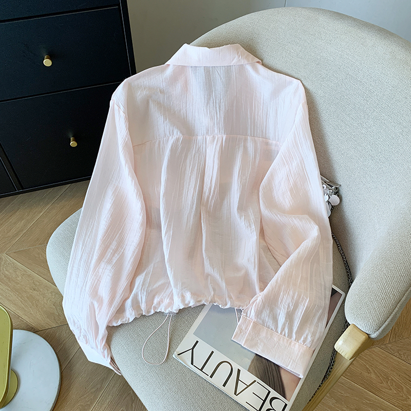 Long sleeve niche shirt pure coat for women