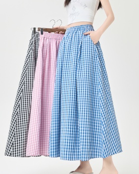 Summer A-line big skirt high waist long skirt for women