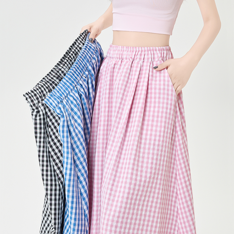 Summer A-line big skirt high waist long skirt for women