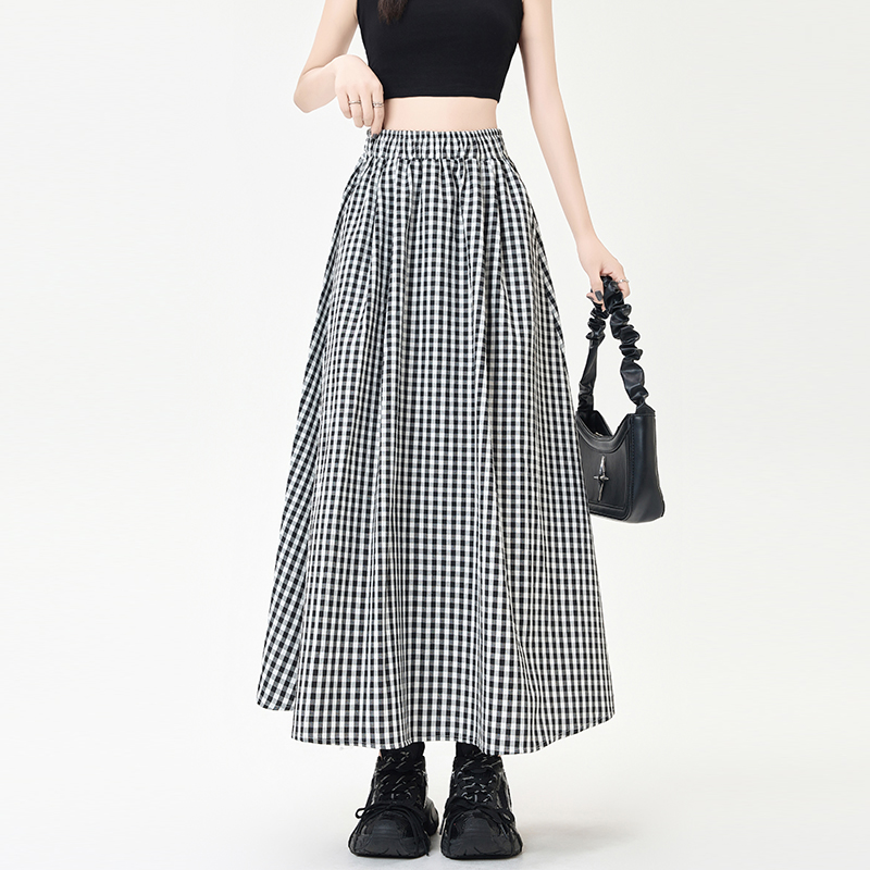 Summer A-line big skirt high waist long skirt for women