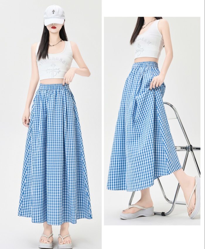 Summer A-line big skirt high waist long skirt for women