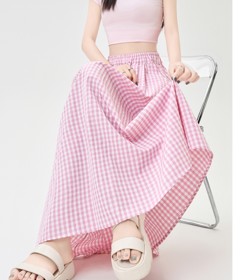 Summer A-line big skirt high waist long skirt for women