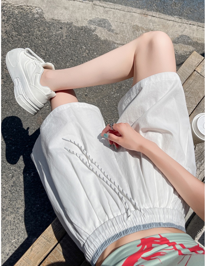 Wide leg summer A-line slim shorts for women