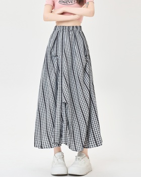 Summer A-line fold slim big skirt irregular skirt