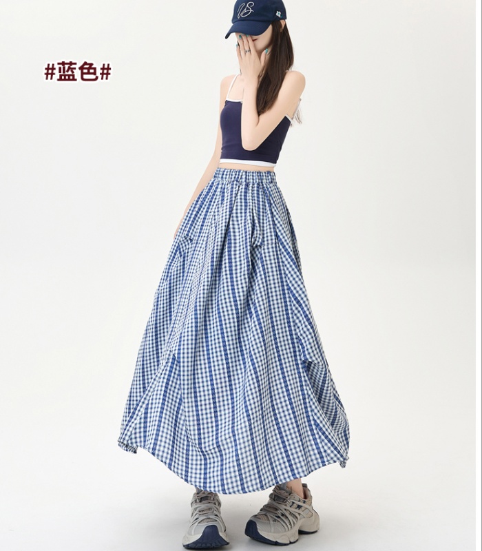 Summer A-line fold slim big skirt irregular skirt