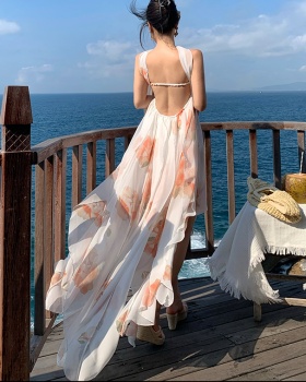 Light luxury dress wrapped chest long dress for women