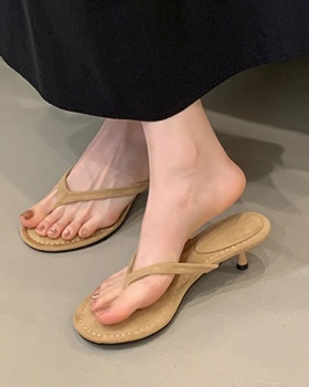 Minimalist sandals fine-root high-heeled shoes