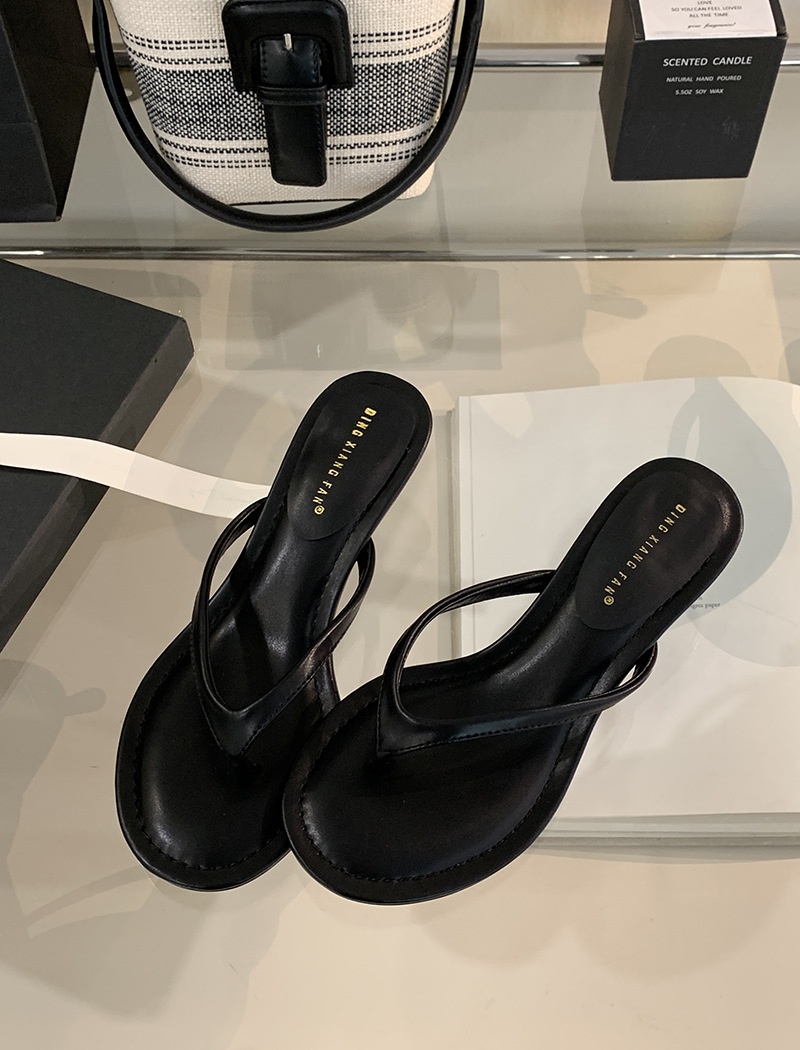 Minimalist sandals fine-root high-heeled shoes