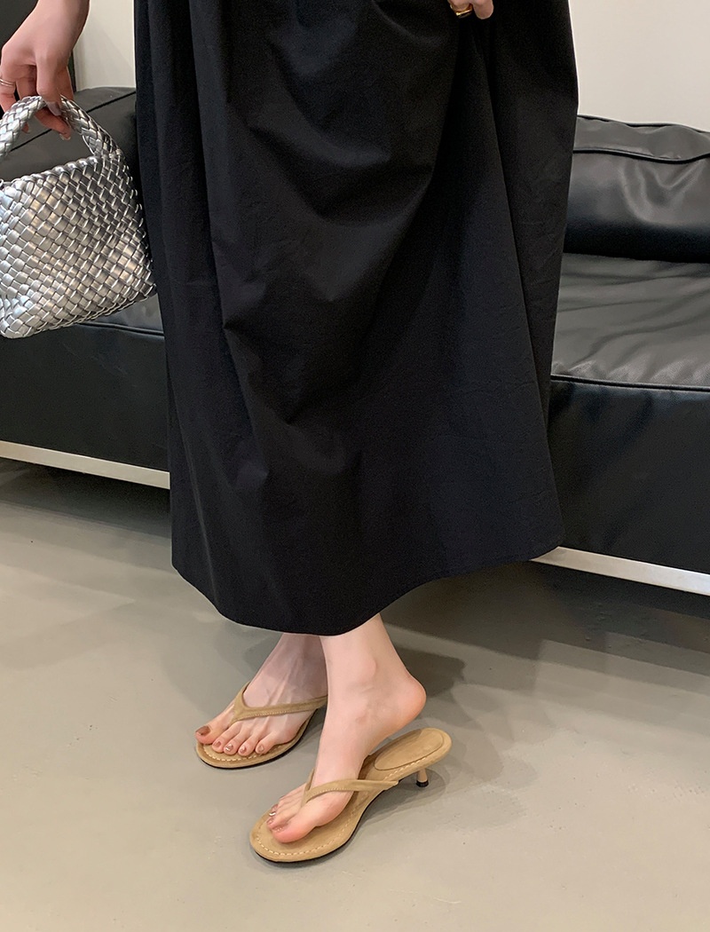 Minimalist sandals fine-root high-heeled shoes