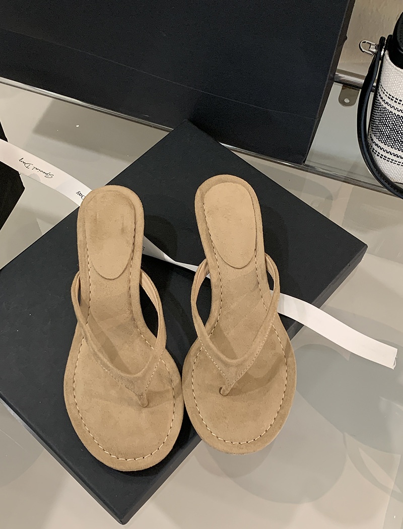Minimalist sandals fine-root high-heeled shoes