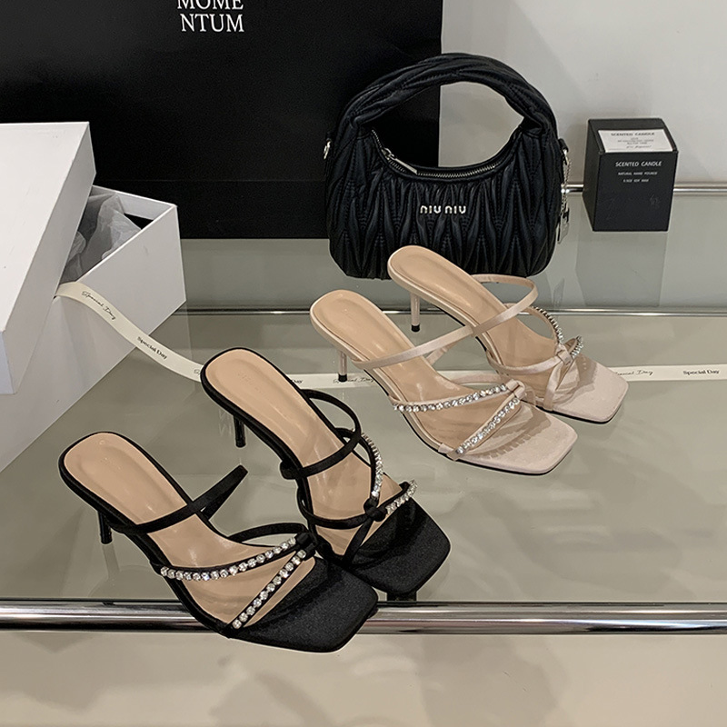 Summer wears outside fine-root slippers for women