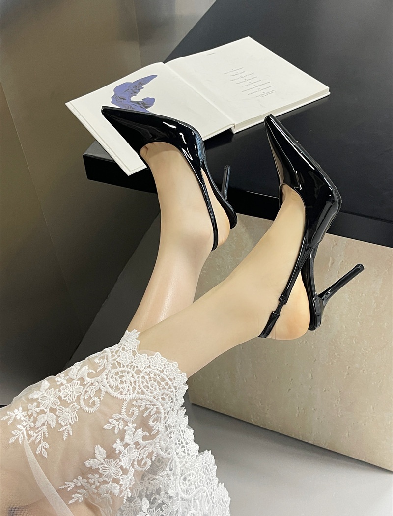 Low slim footware pointed high-heeled shoes for women