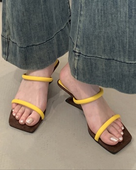 Wears outside slipsole slippers summer skirt for women