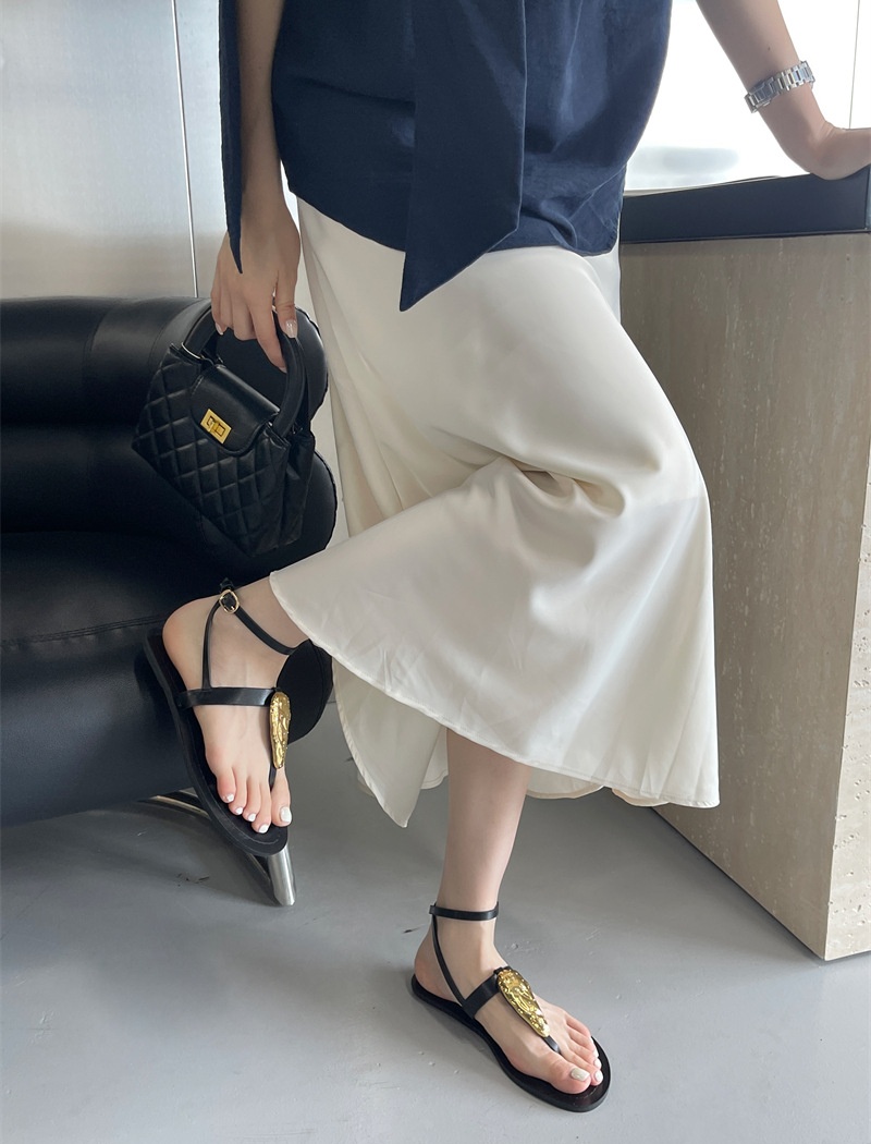 Flat cozy rome sandals Korean style summer shoes for women