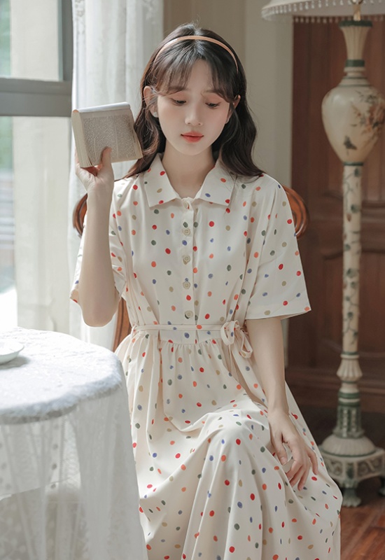 Student show young colors frenum dress for women