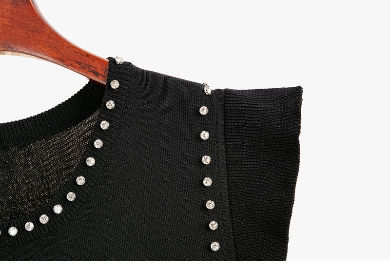 Black summer dress chanelstyle mermaid vest for women