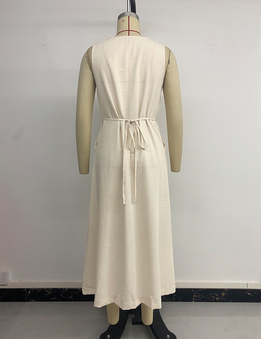 European style Casual sleeveless pure all-match simple dress