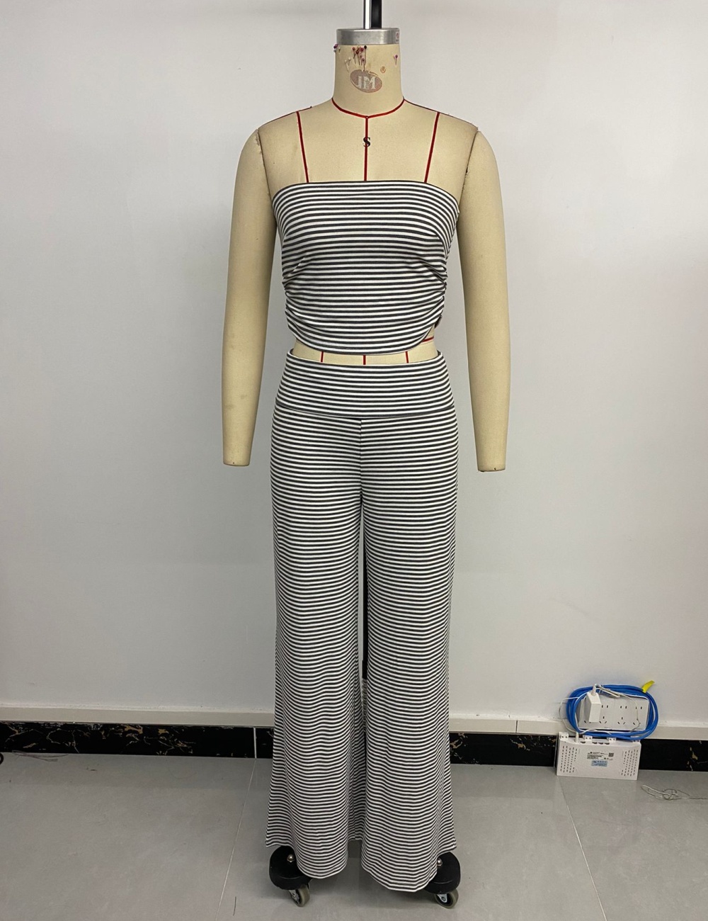 Simple summer long pants fashion vest a set for women