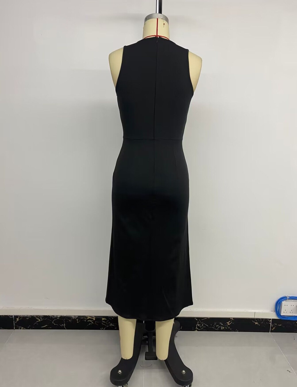 Wedding slim elegant lace banquet temperament sleeveless dress