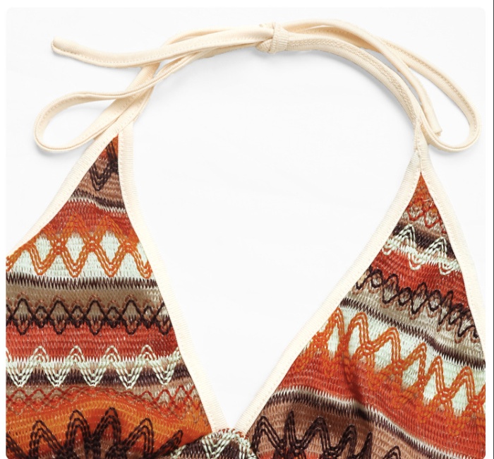 National style sling halter summer vacation Casual tops