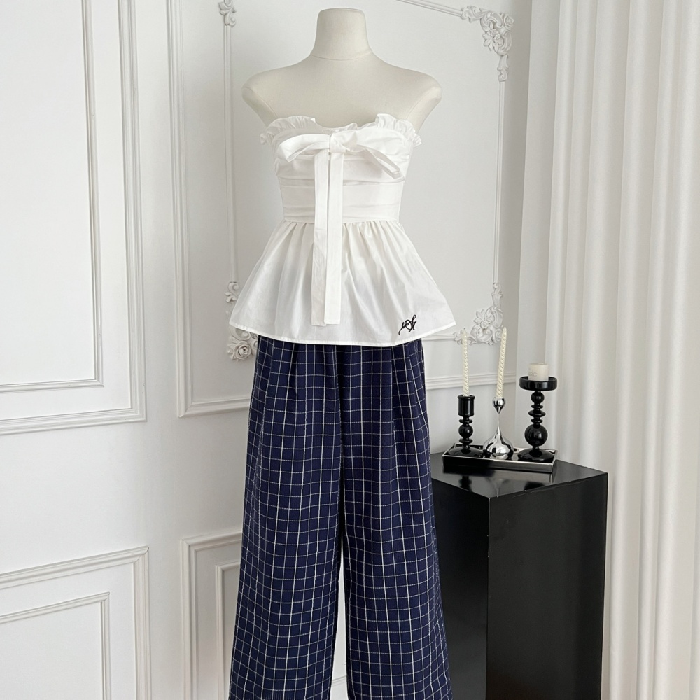 Temperament casual pants Korean style tops a set for women