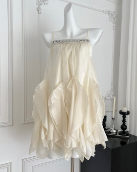 Sling satin summer sweet France style dress