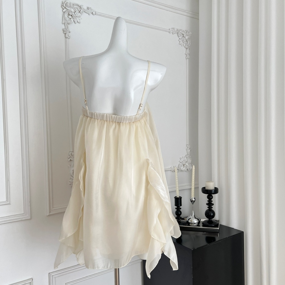 Sling satin summer sweet France style dress