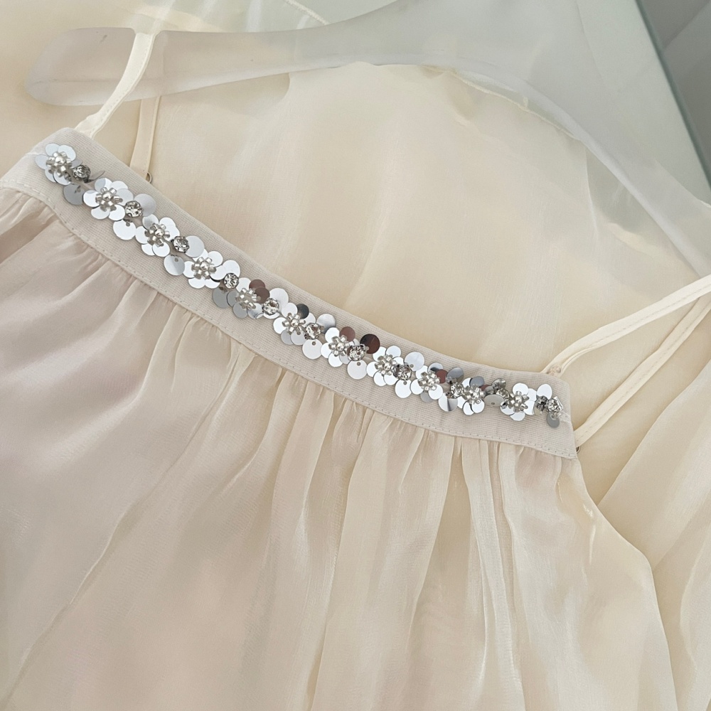Sling satin summer sweet France style dress