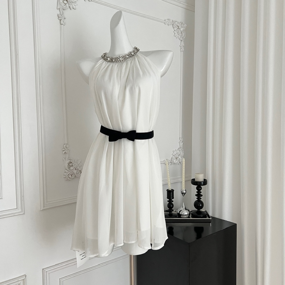 Temperament maiden halter summer dress for women