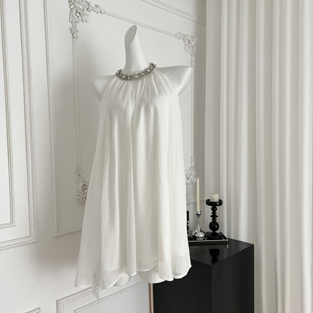 Temperament maiden halter summer dress for women
