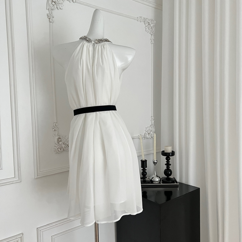 Temperament maiden halter summer dress for women
