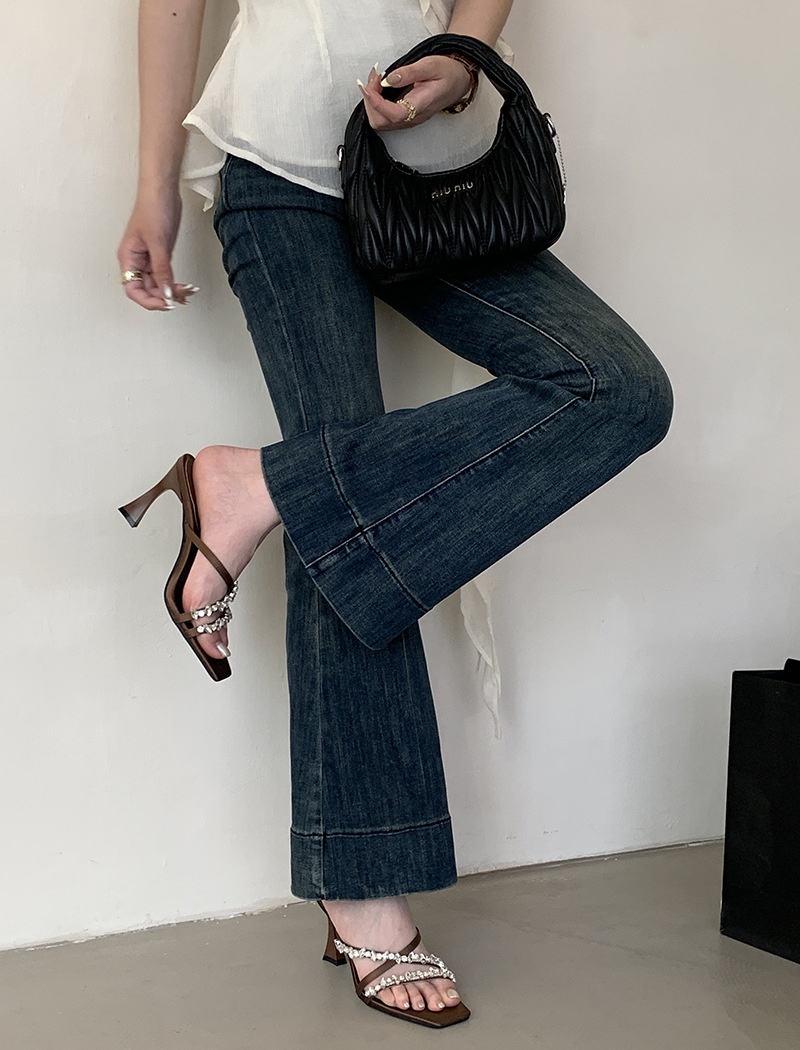 Fashion slippers open toe high-heeled shoes for women