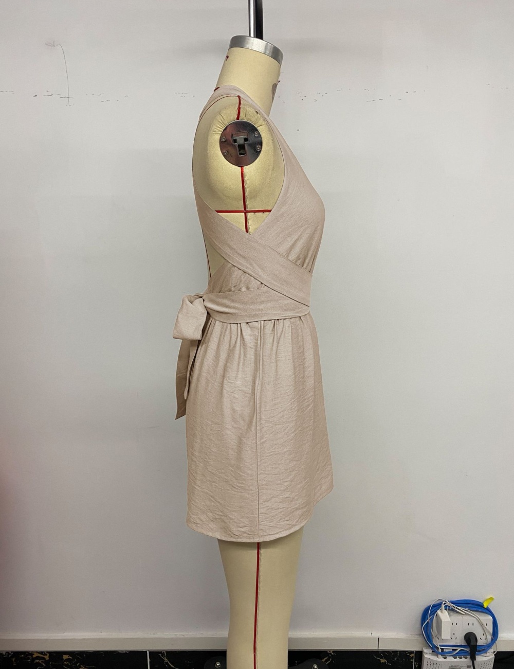 Vacation pinched waist sleeveless Casual jumpsuit