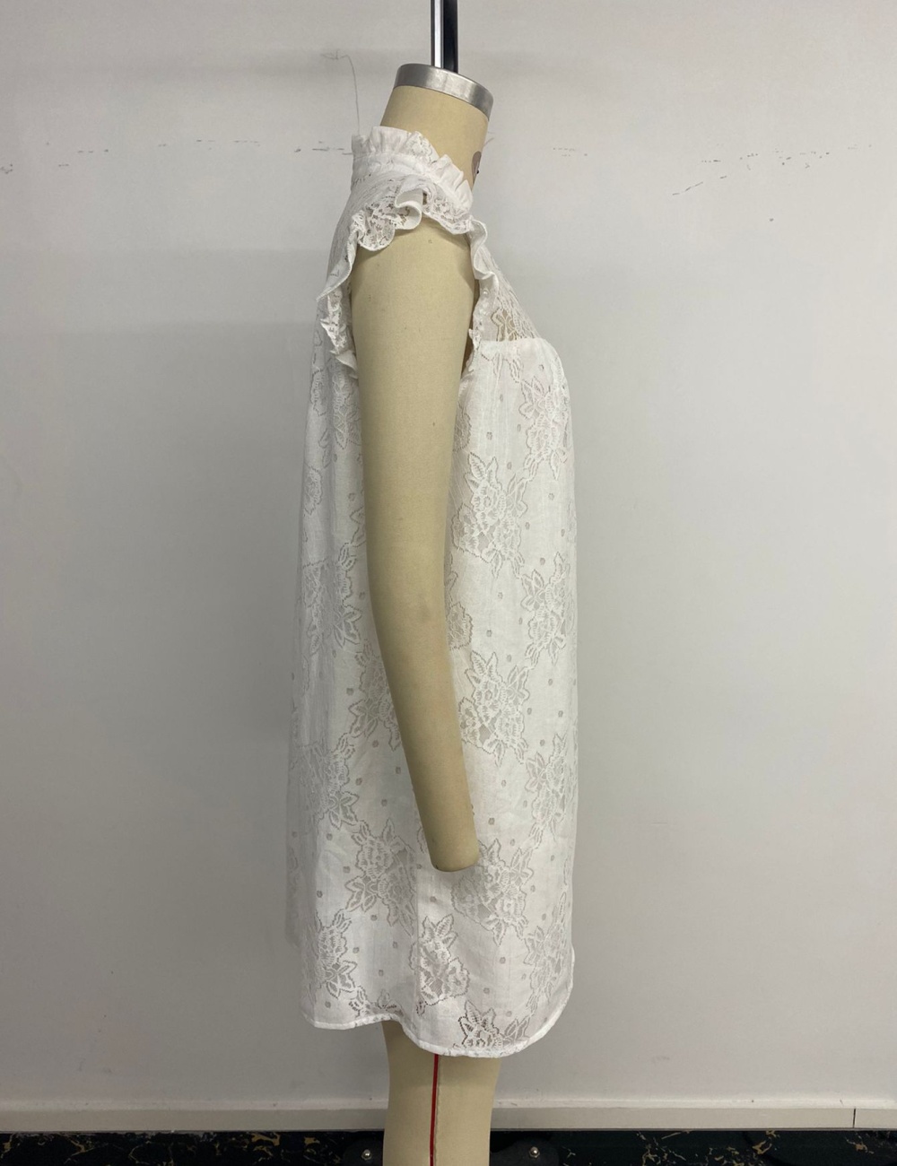 Lace white simple fashionable European style dress