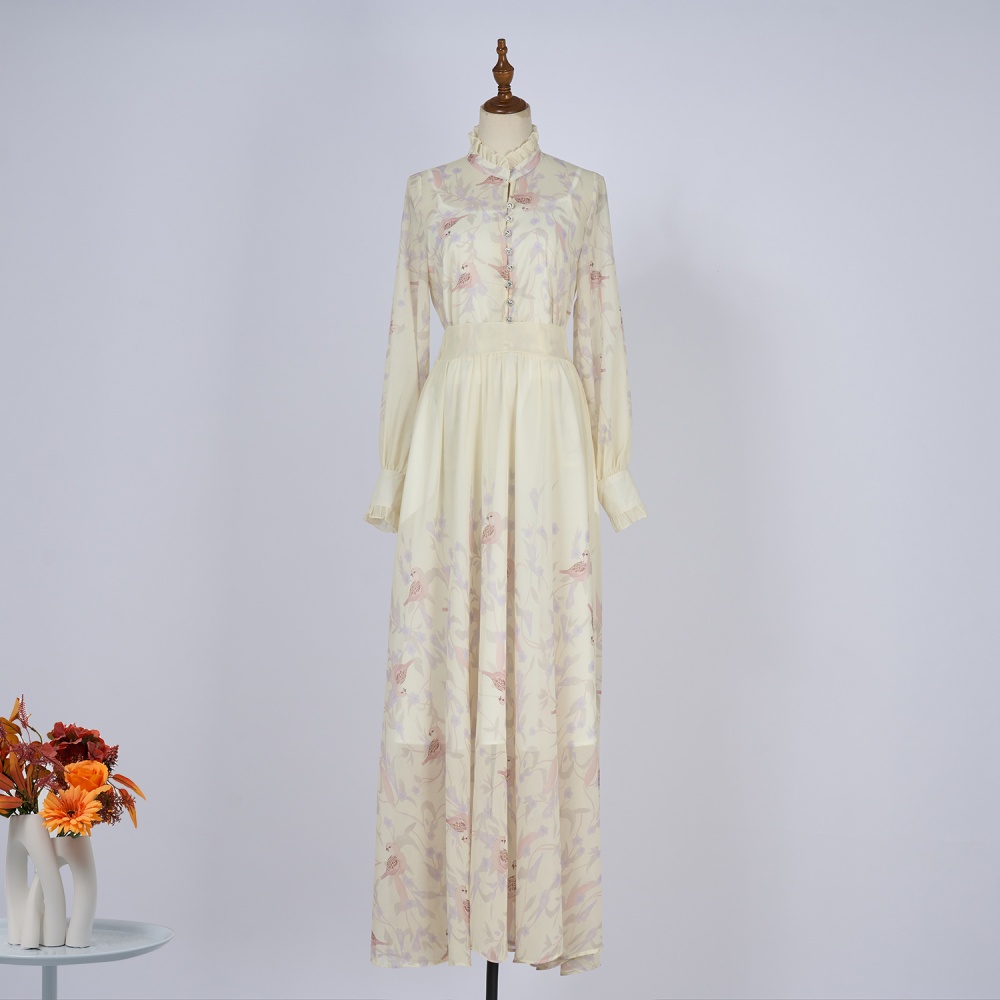 Lady long skirt temperament shirt a set