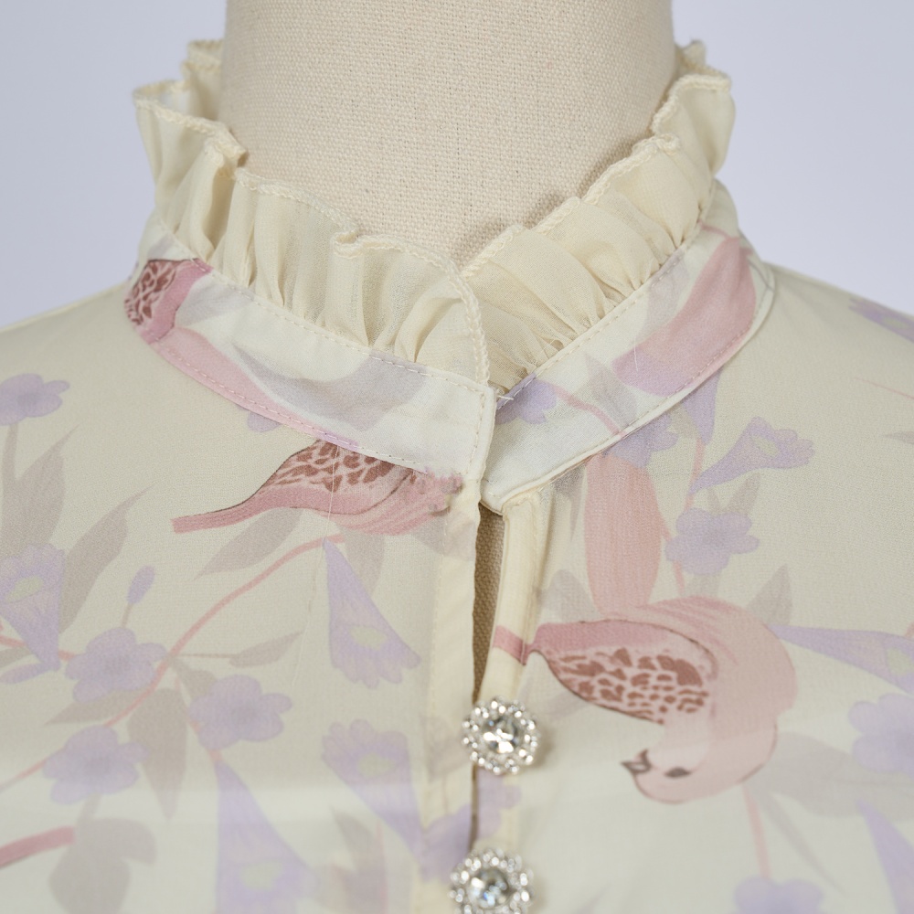 Lady long skirt temperament shirt a set
