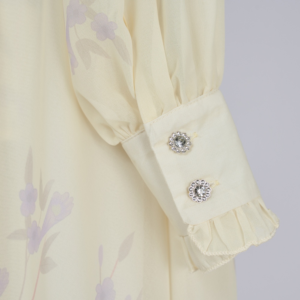 Lady long skirt temperament shirt a set