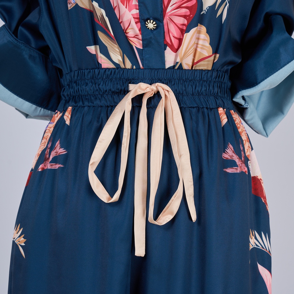 Spring and summer shirt printing casual pants a set