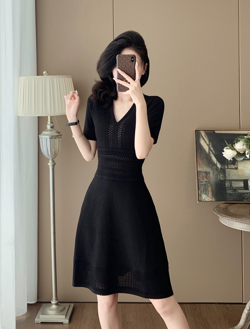 France style ice silk chanelstyle dress for women