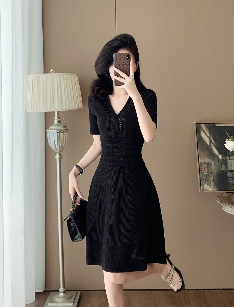 France style ice silk chanelstyle dress for women