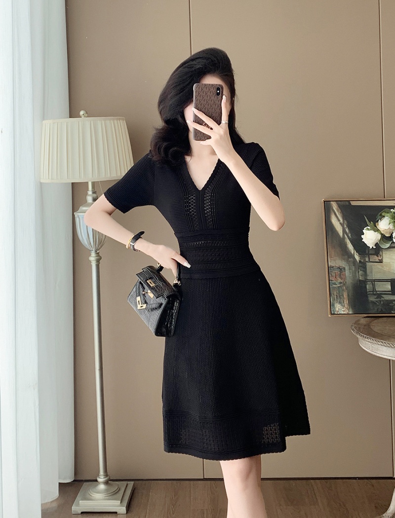 France style ice silk chanelstyle dress for women
