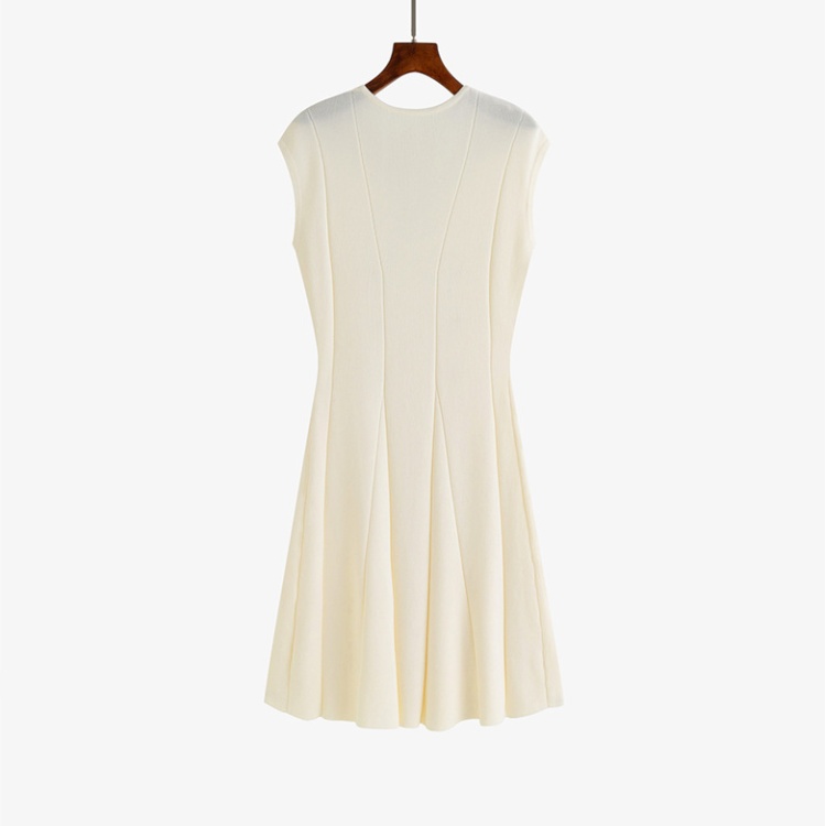 Knitted dress chanelstyle sleeveless dress for women