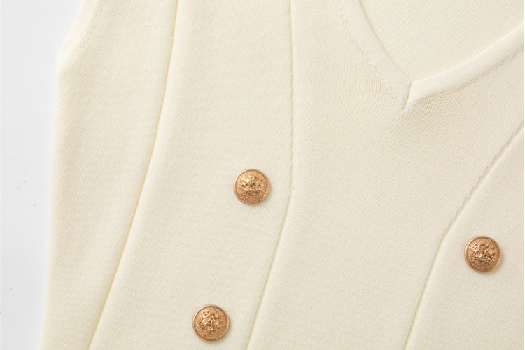 Knitted dress chanelstyle sleeveless dress for women