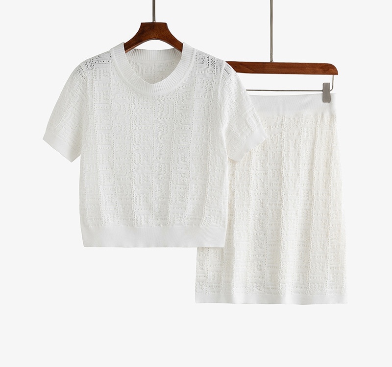 Temperament Casual chanelstyle skirt 2pcs set for women